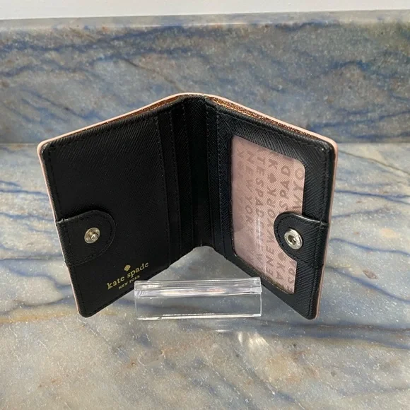 Kate Spade Mavis Rose Gold Glitter Wallet - Picture 12 of 12